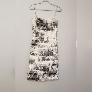 Womens  TADASHI Silk Ruffled Dress Size 6